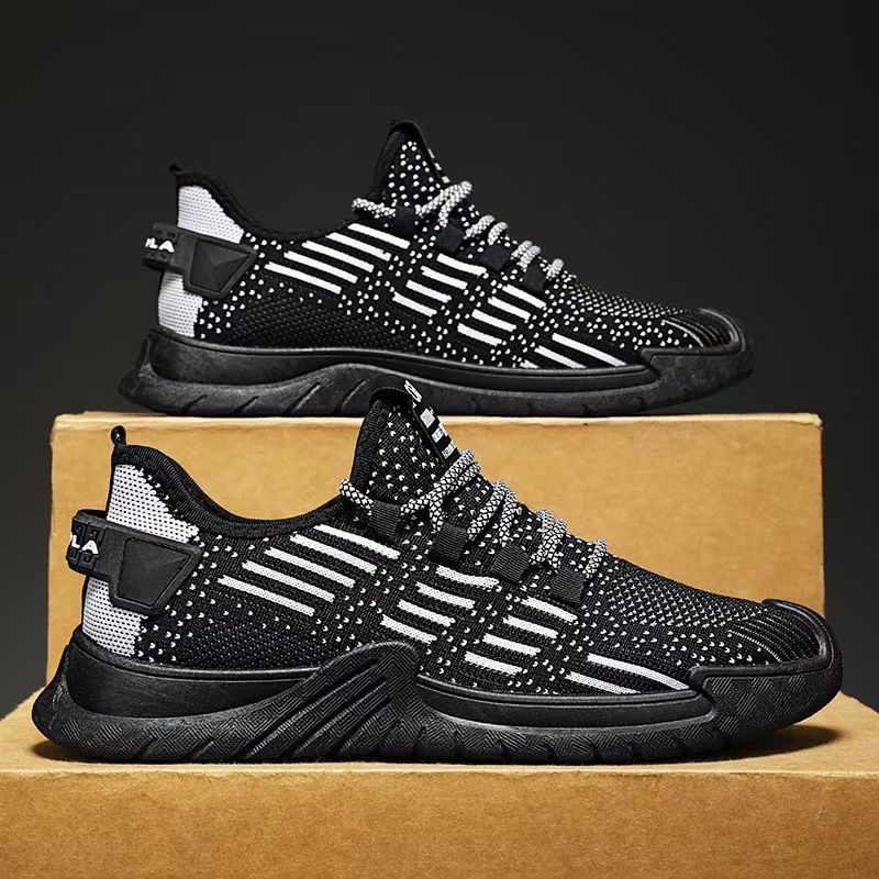 Large-size men's shoes, breathable sneakers, casual thin breathable mesh shoes, fashionable lightweight running men's shoes, outdoor sneakers.