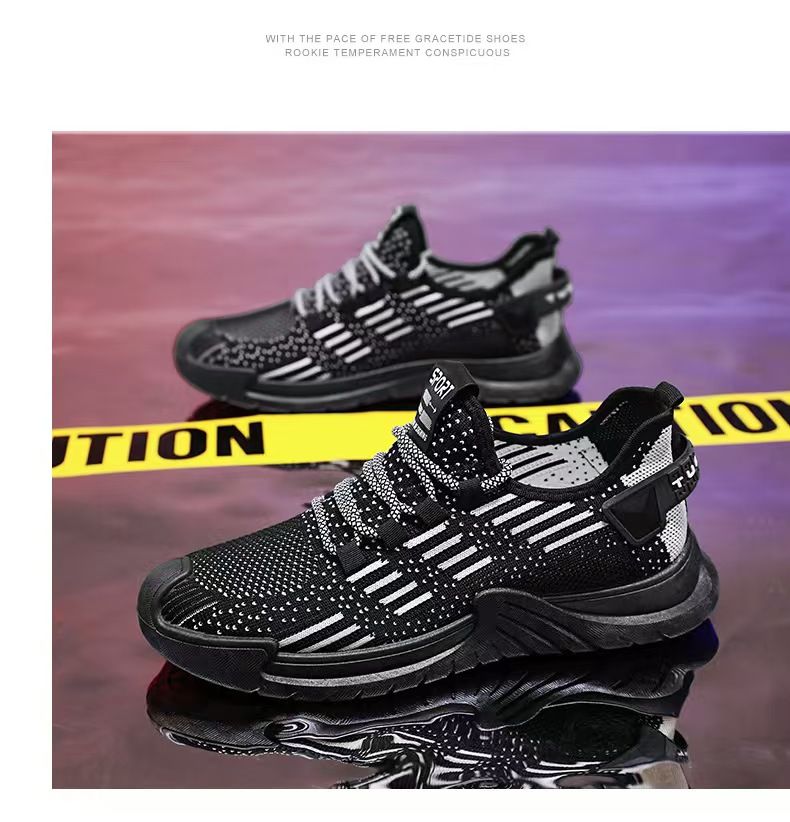 Large-size men's shoes, breathable sneakers, casual thin breathable mesh shoes, fashionable lightweight running men's shoes, outdoor sneakers.
