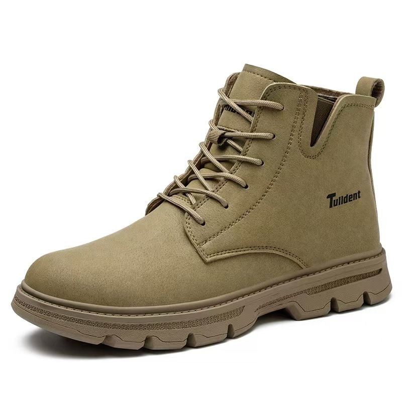 High-top men's safety shoes, anti-smashing, anti-puncture steel toe cap, anti-scald, waterproof, safety protective safety boots, wear-resistant, anti-slip, safety protective martin boots.