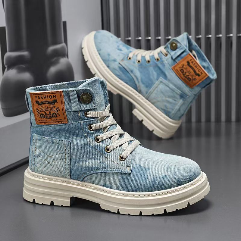 Martin boots, men's shoes, men's high-top boots, canvas boots, men's work boots