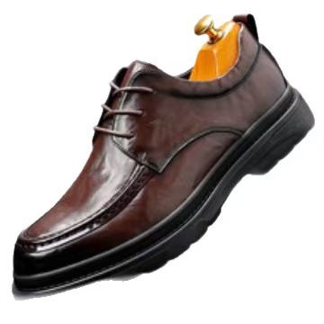 Leather shoes, men's fashionable best-seller British wedding shoes, inner height-increasing business formal leather shoes for men, banquet shoes.