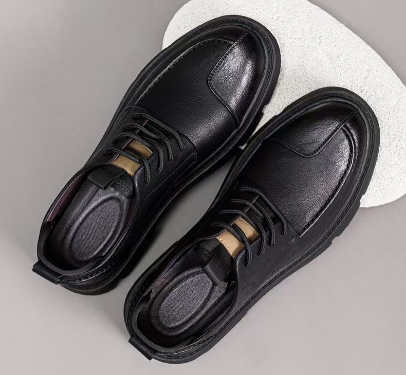 Casual leather shoes, men's workwear sneakers, versatile low-top men's single shoes, men's fashionable leather shoes, business formal leather shoes.