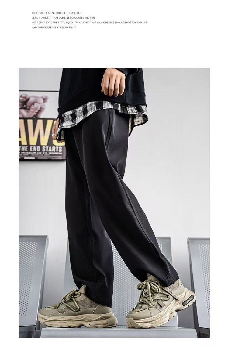 Men's shoes, thick-soled dad shoes, men's trendy and versatile casual running sneakers, fashionable height-increasing shock-absorbing sneakers.