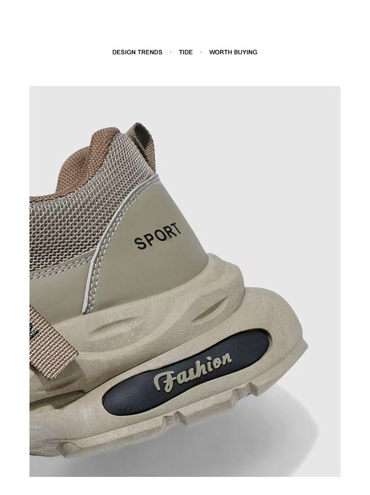 Men's shoes, thick-soled dad shoes, men's trendy and versatile casual running sneakers, fashionable height-increasing shock-absorbing sneakers.
