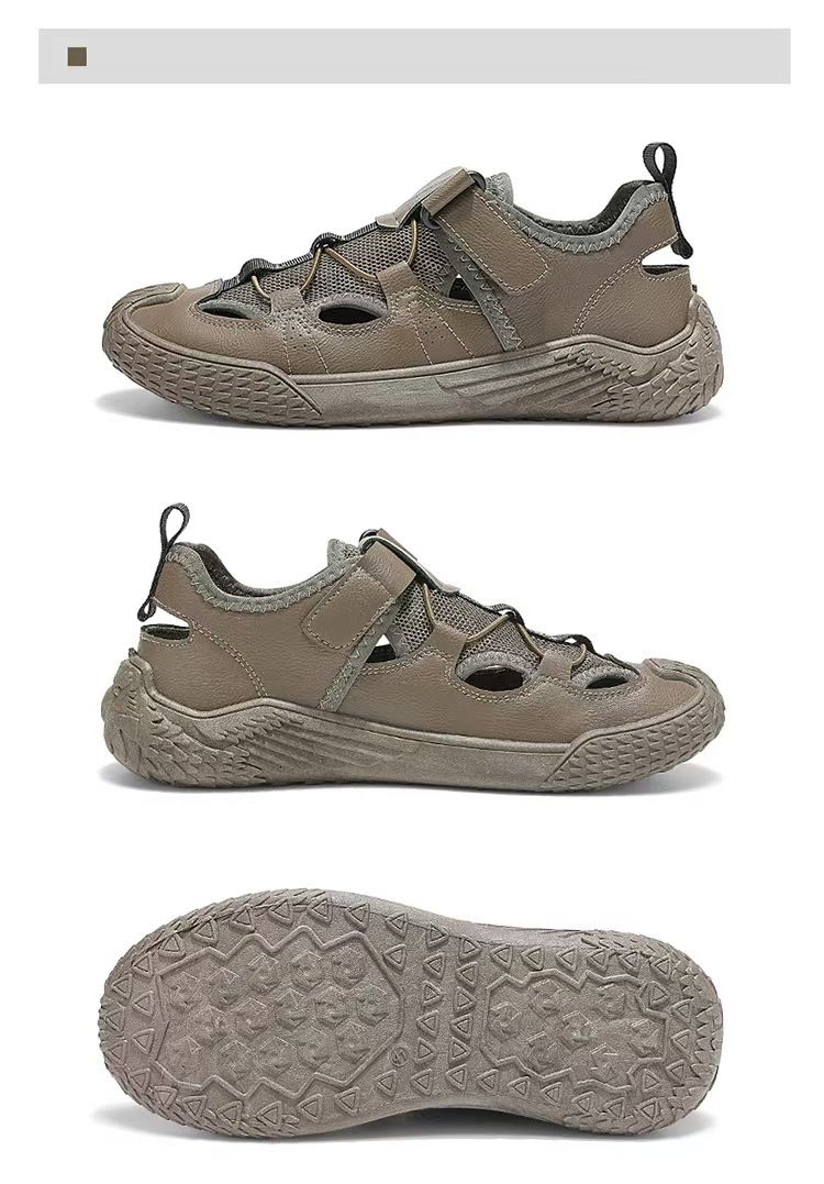 Men's shoes, breathable outdoor beach crocs, trendy and versatile sandals, lightweight sneakers, casual wading shoes.