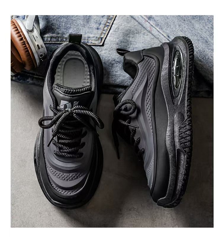 Men's shoes, breathable sneakers, men's versatile thick-soled height-increasing sneakers, casual dad shoes, fashionable men's sneakers.
