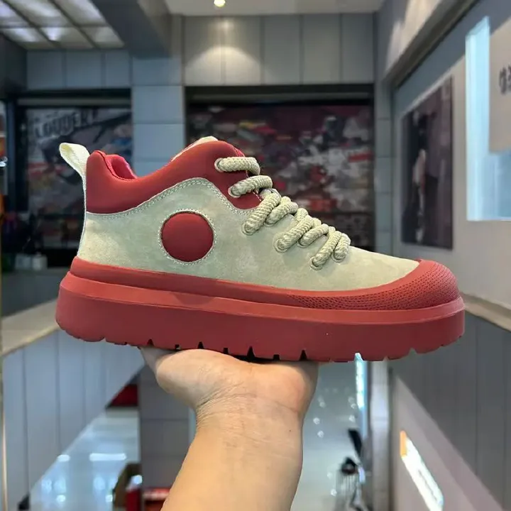 Men's shoes, men's high-top breathable sports casual board shoes, work shoes, student fashion shoes, men's sports shoes.