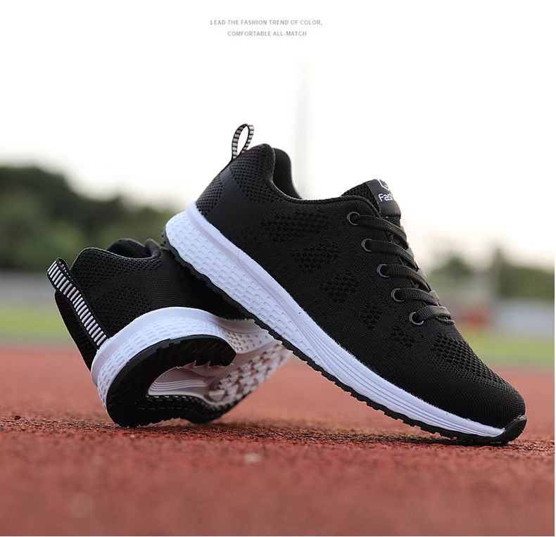 Large-size women's shoes, women's sneakers, outdoor breathable mesh shoes, casual shoes, women's shoes, low-top women's single shoes, mesh breathable sneakers.