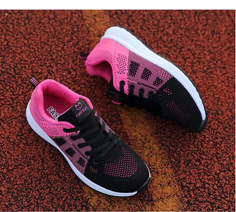 Large-size women's shoes, women's sneakers, outdoor breathable mesh shoes, casual shoes, women's shoes, low-top women's single shoes, mesh breathable sneakers.