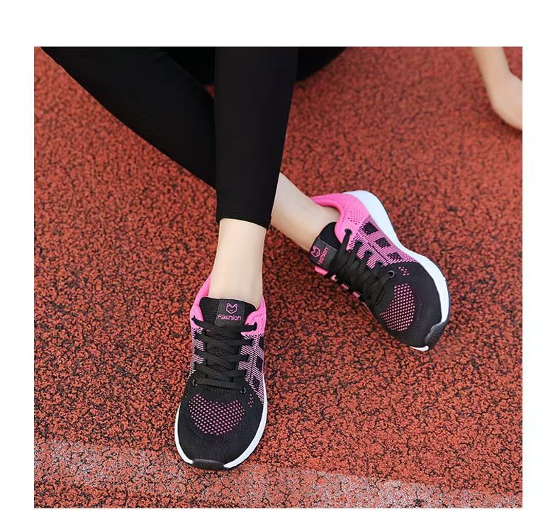 Large-size women's shoes, women's sneakers, outdoor breathable mesh shoes, casual shoes, women's shoes, low-top women's single shoes, mesh breathable sneakers.