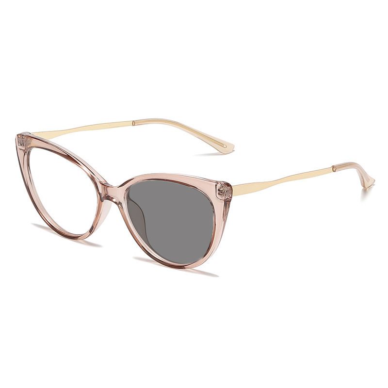 UV375 Fashionable Cat Eye Sunglasses Personalized Wear Concave Shape Sunglasses Photochromic Sunglasses for Women Miwani ya macho ya paka ya mtindo miwani ya jua ya pichachromic kwa wanawake