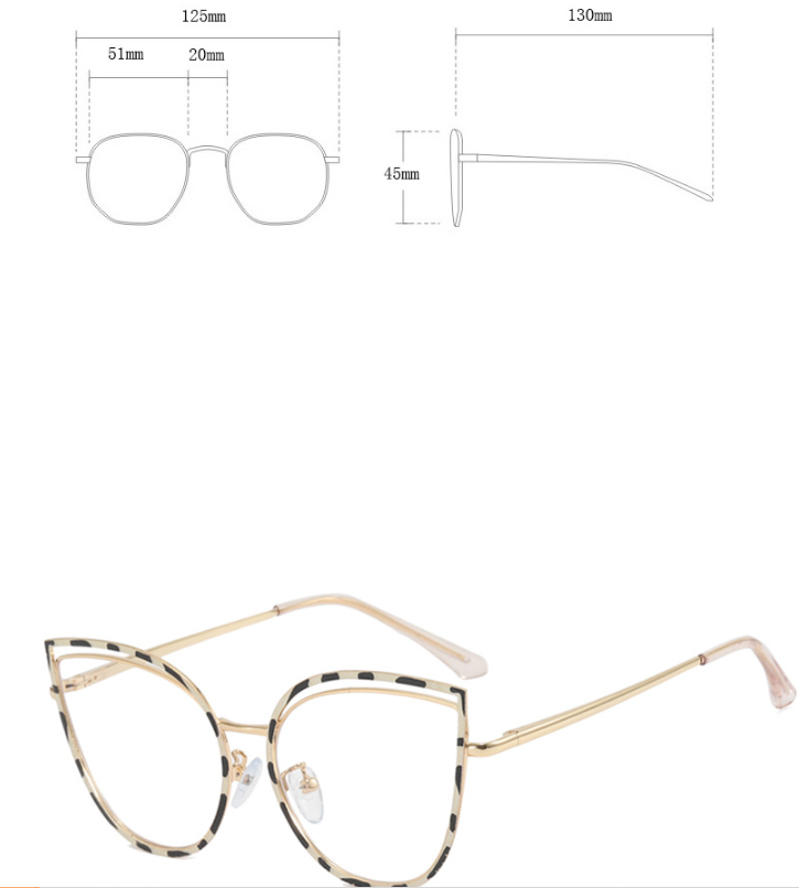 Exclusive discounts for AntiBlue Light Hollow CatEye Metal Glasses