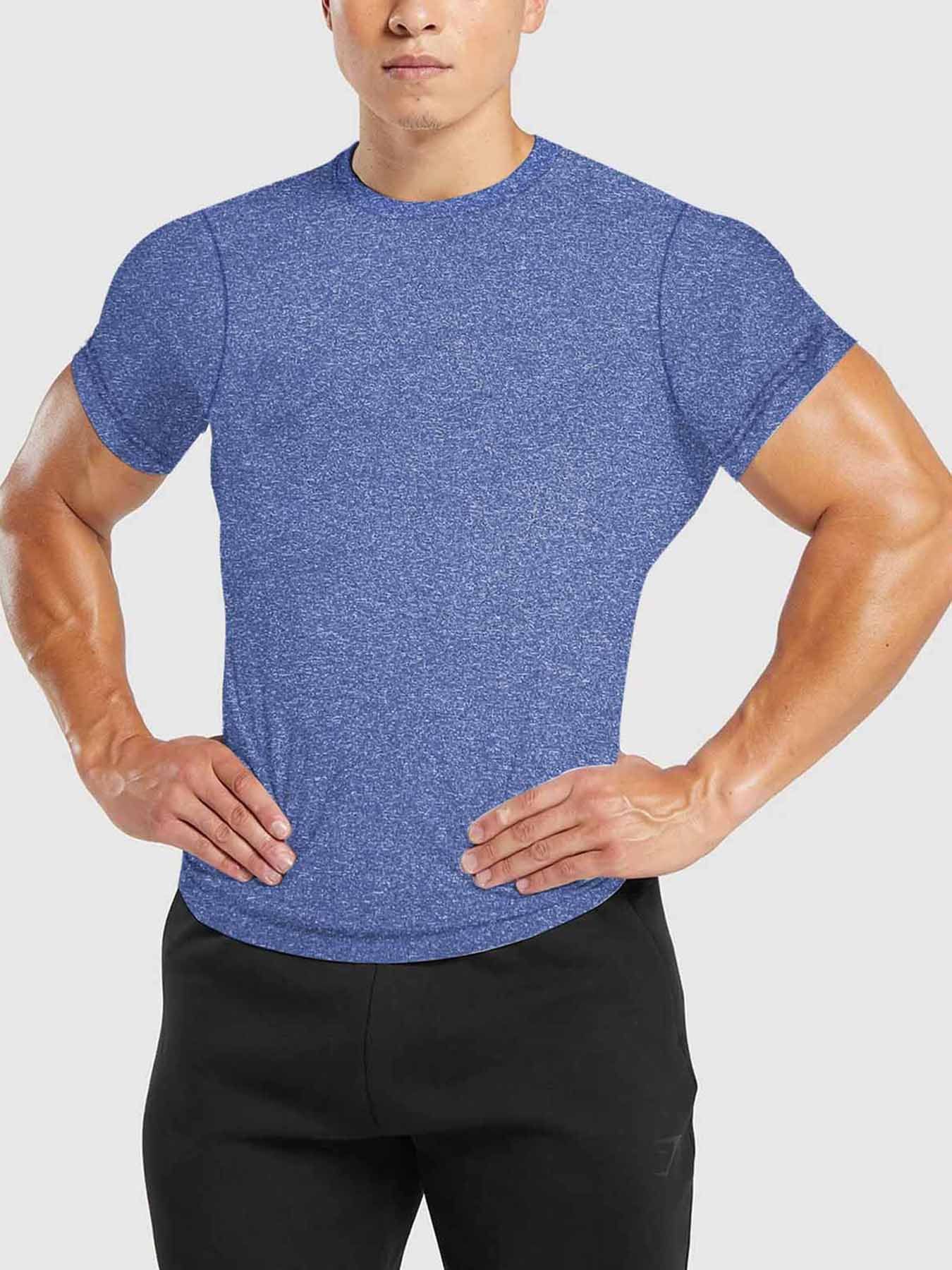 Clothes > Men's Clothing > Tops > T-Shirts European and American summer new men's quick-drying round neck short-sleeved T-shirt basketball training clothes running sports fitness clothes