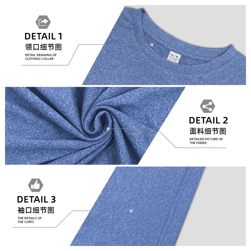 Clothes > Men's Clothing > Tops > T-Shirts European and American summer new men's quick-drying round neck short-sleeved T-shirt basketball training clothes running sports fitness clothes