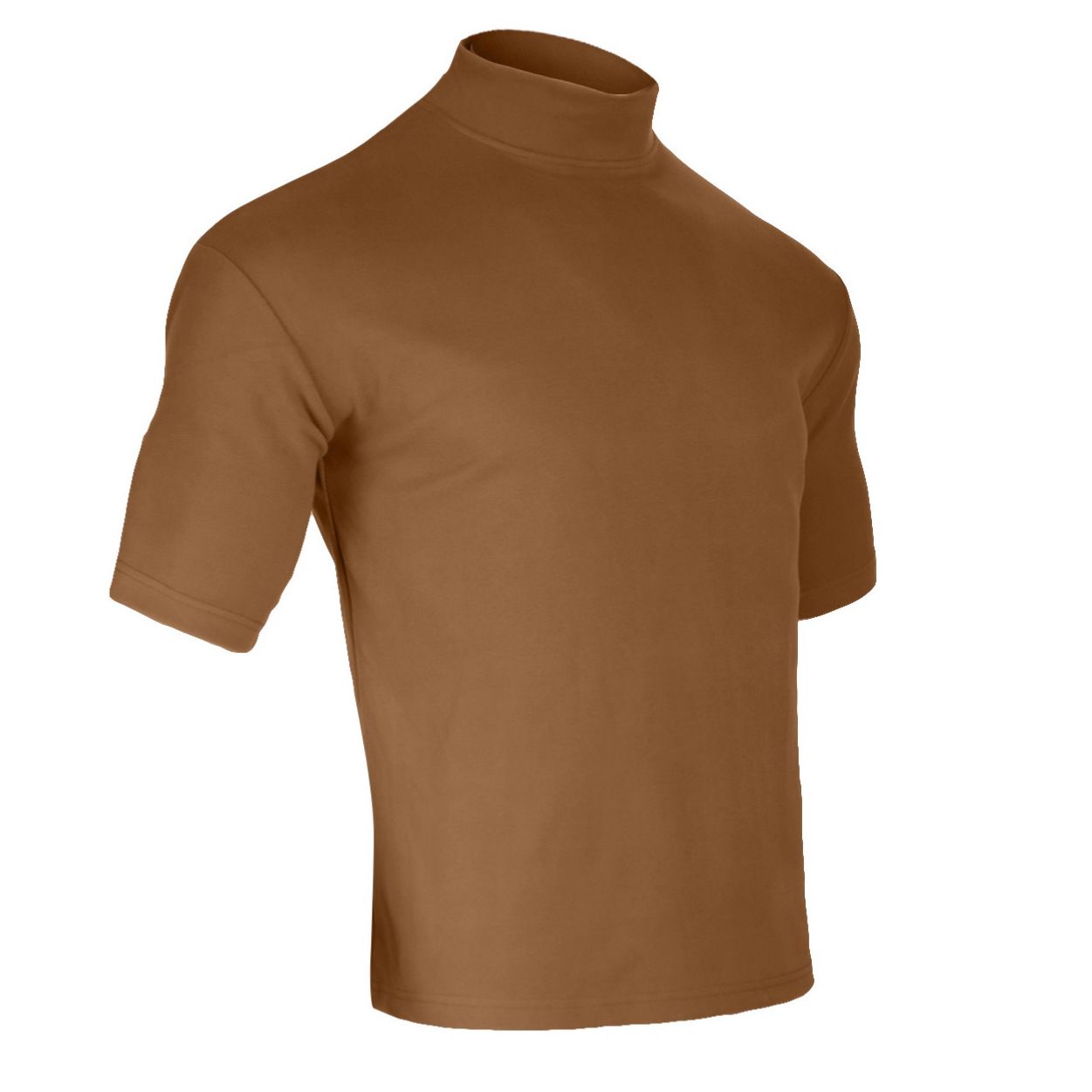 Clothes > Men's Clothing > Tops > T-Shirts European and American men's spring and autumn velvet solid color short-sleeved T-shirt bottoming shirt for men with semi-round collar