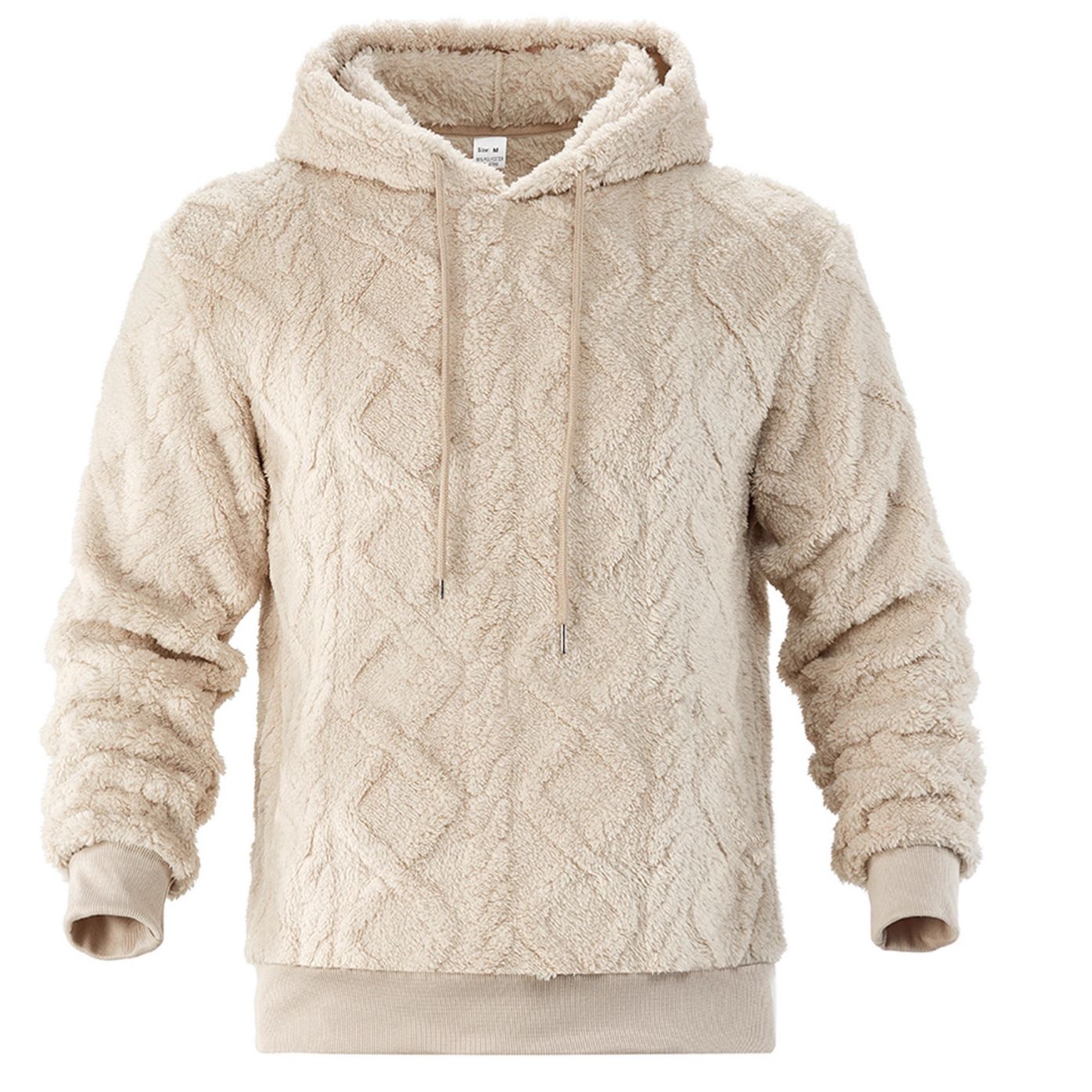 Clothes > Men's Clothing > Tops > Jackets & Coats  Casual men's high street jacquard double-sided velvet hooded sports trendy pullover sweatshirt jacket