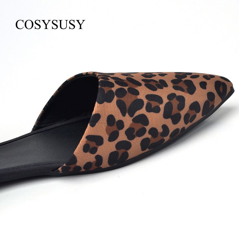 Big size38-41  Feminine  leopard print flat sandals Women's Shoes