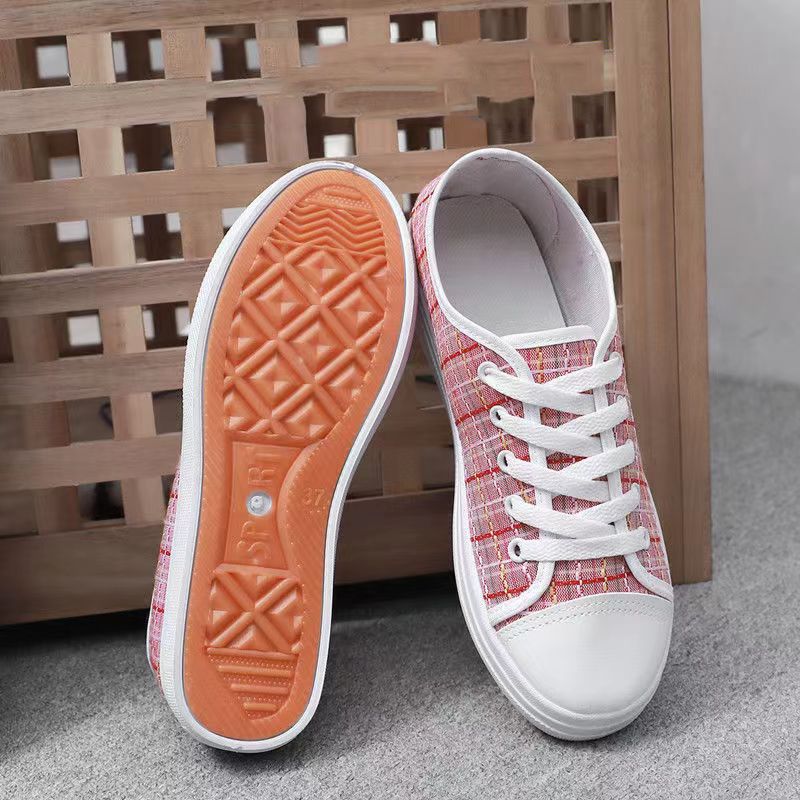 Thick bottom Women's Shoes Classic casual shoes shoelaces canvas shoes