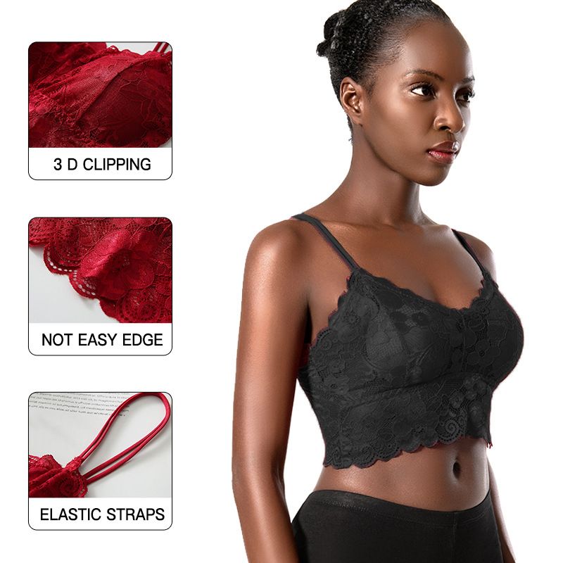 New Arrival Lace bra Women’s Lace chest pad Lace strap Top underwear Lingerie Bras