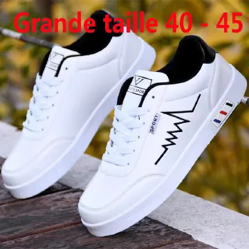 New arrival Leather Sneakers Sports shoes Men's Shoes Rubber shoes Skate shoes Walking shoes Versatile casual sneakers white#2