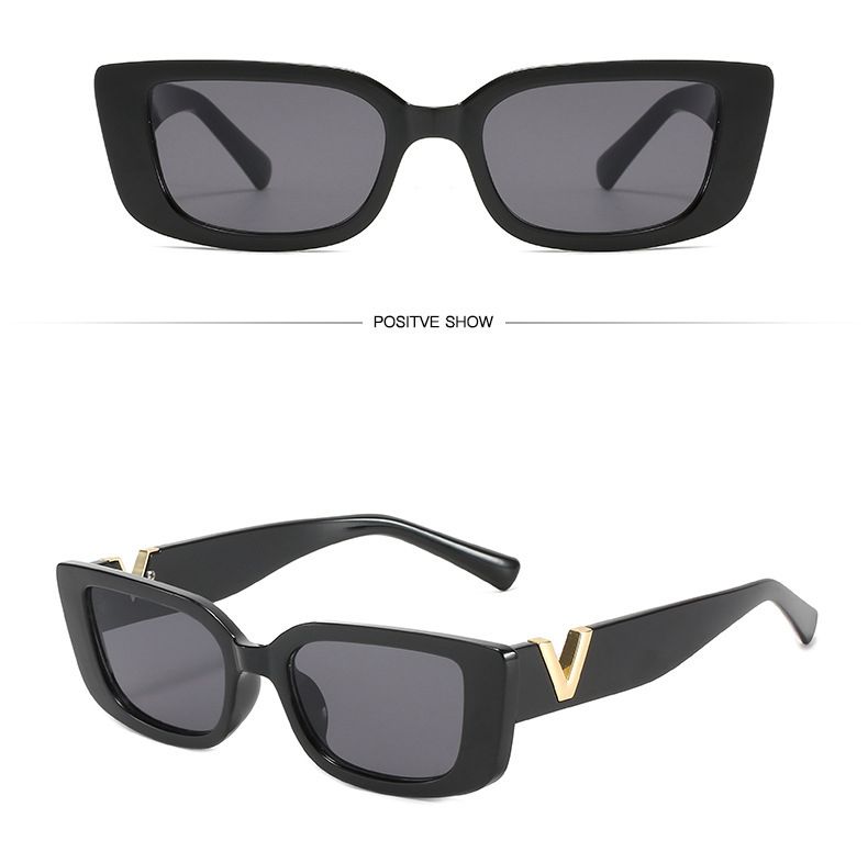 Lady Sunglasses Square frame sunglasses Advanced European American style Retro Sunglasses glasses