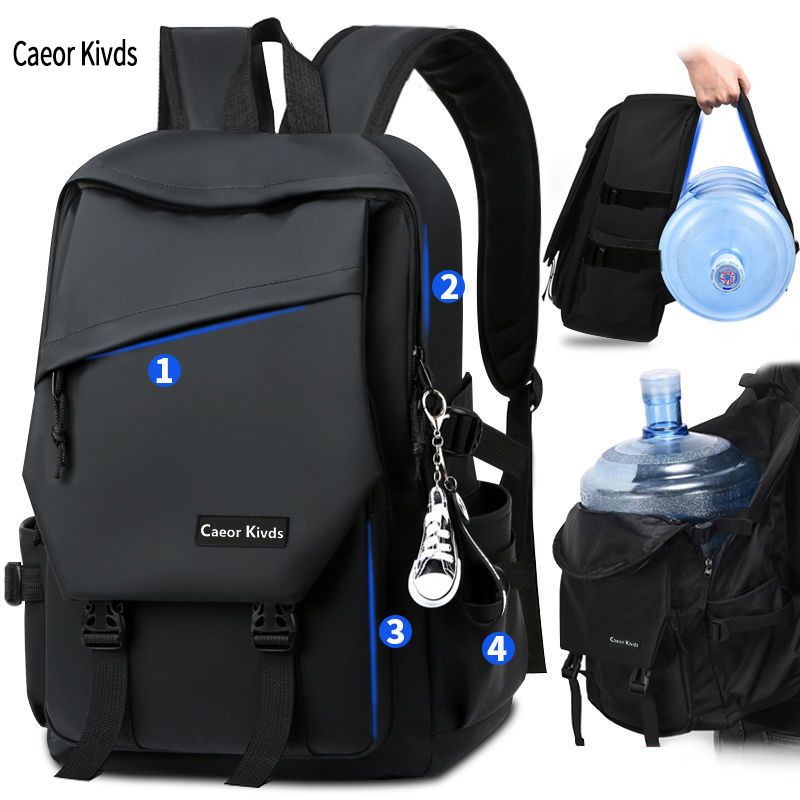 2in1Backpack+Chest Bag Laptop Bag Business Trend Student Backpack medium Capacity【45*30*12CM】 Leisure Travel Bag