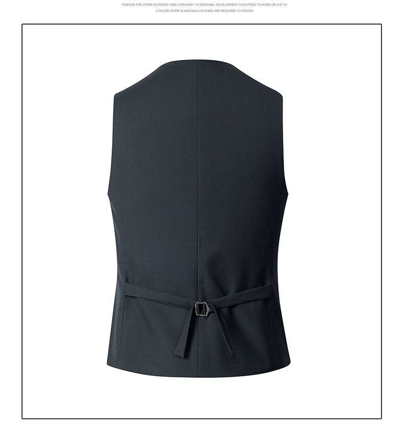 New British trendy  handsome men's suit vest Men's shoulder vest European American suit vest Men's Clothing Tops Waistcoat