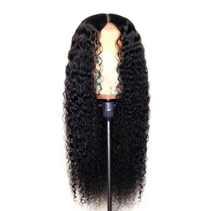 Wig ladies fashion long curly black wigs hair for women Wave Black Long Curly Synthetic Wigs