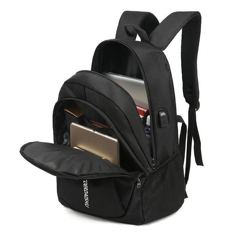 3in1Backpack+Chest Bag+USB Cable Laptop Bag Business Trend Student Backpack  Leisure Travel Bag