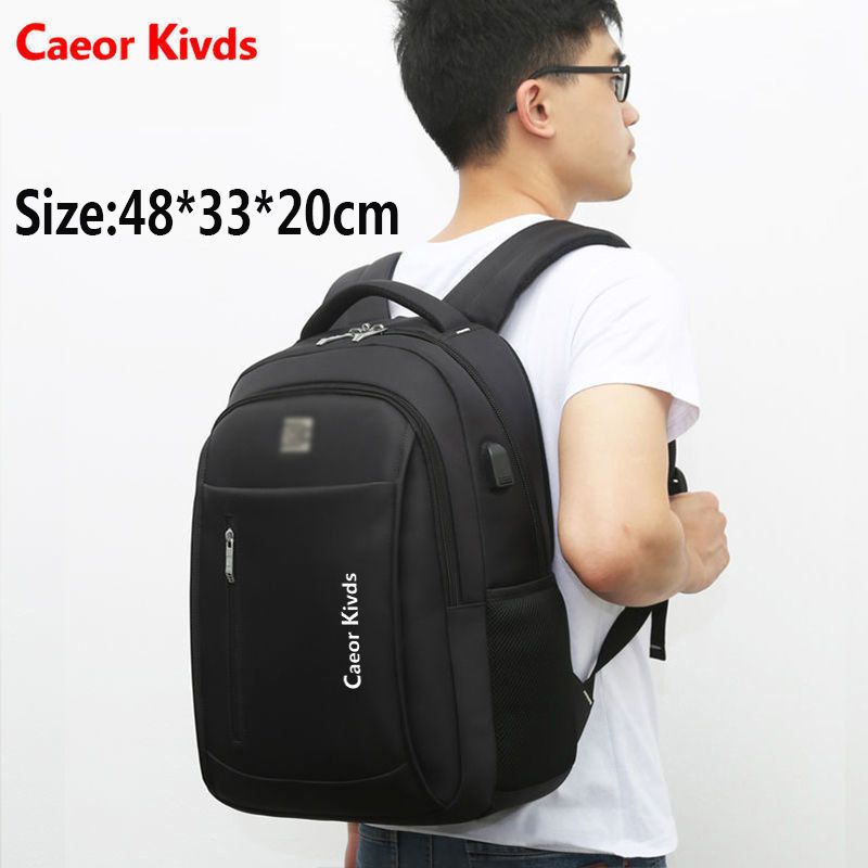 3in1Backpack+Chest Bag+USB Cable Laptop Bag Business Trend Student Backpack  Leisure Travel Bag