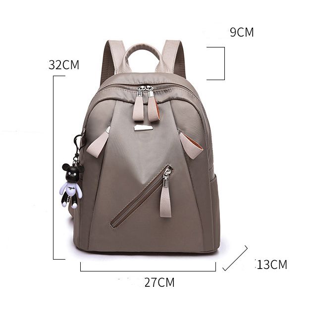 【with toy bear】New arrivals small-sized portable bag fashionable backpack student trendy backpack outdoor travel handbag