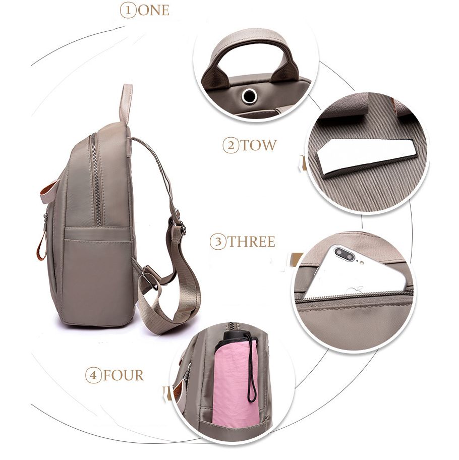 【with toy bear】New arrivals small-sized portable bag fashionable backpack student trendy backpack outdoor travel handbag