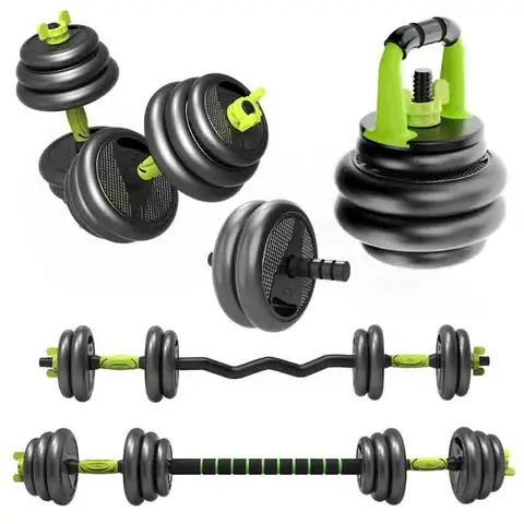 Coated Dumbbell Barbell Kettlebell Adjustable Weight Set - 40kg