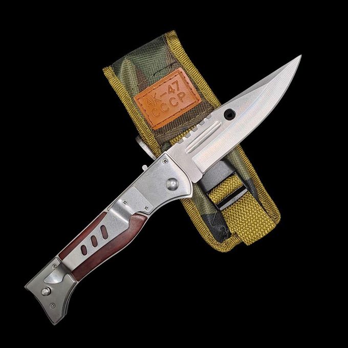 Camping Tactical Knife With Carrying Pouch