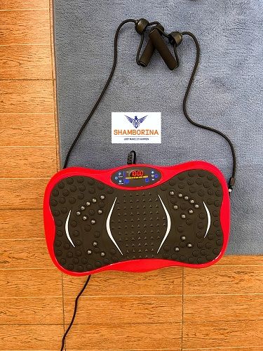 Vibration Plate Exercise Device, Vibration Fitness Trainer With Bluetooth Speaker, 5 Program Modes, 2 Resistance Bands, Home Exercise Equipment For Fitness, Body Toning