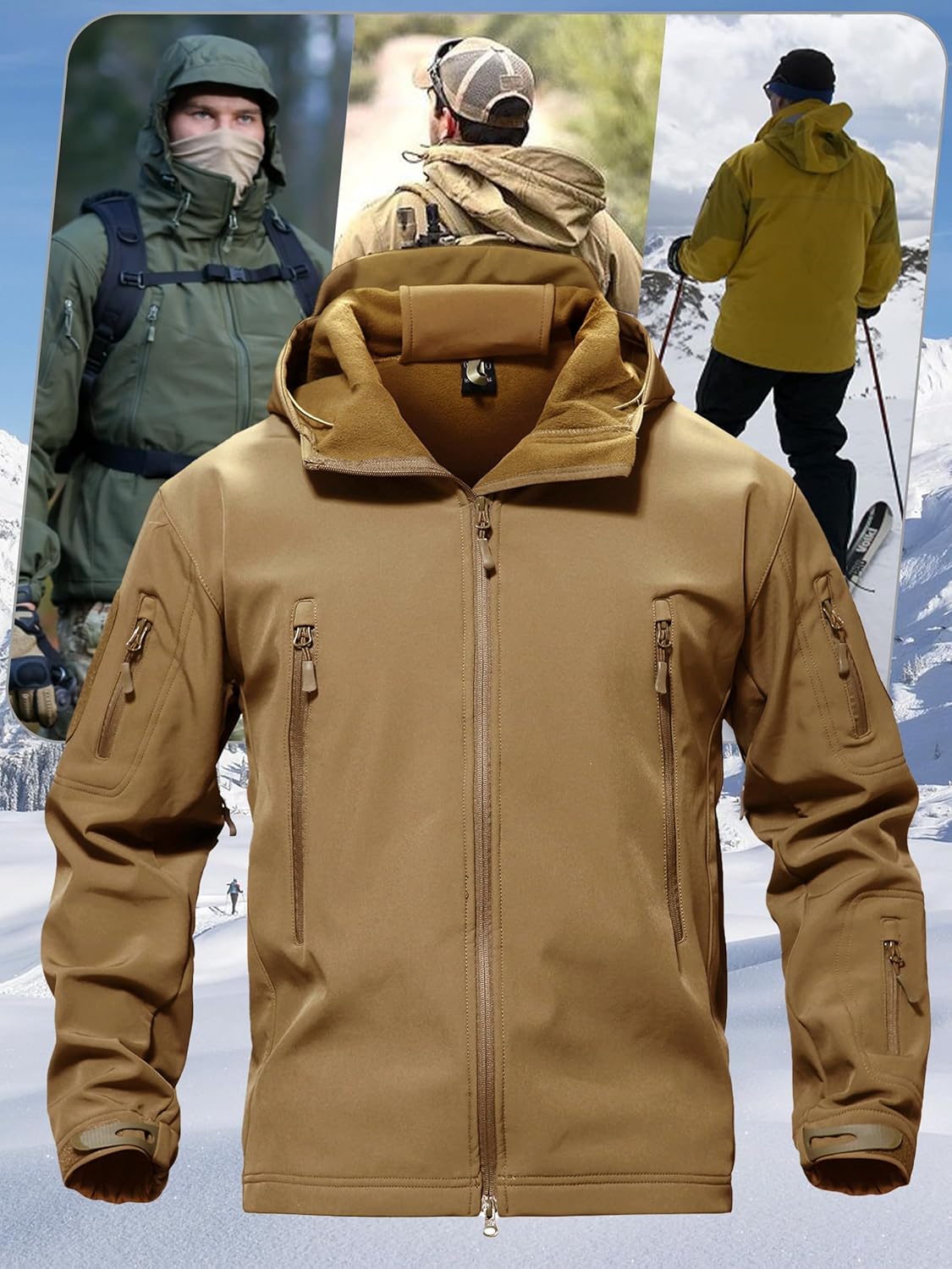 Bomber Jackets Brown For Camping And Hiking