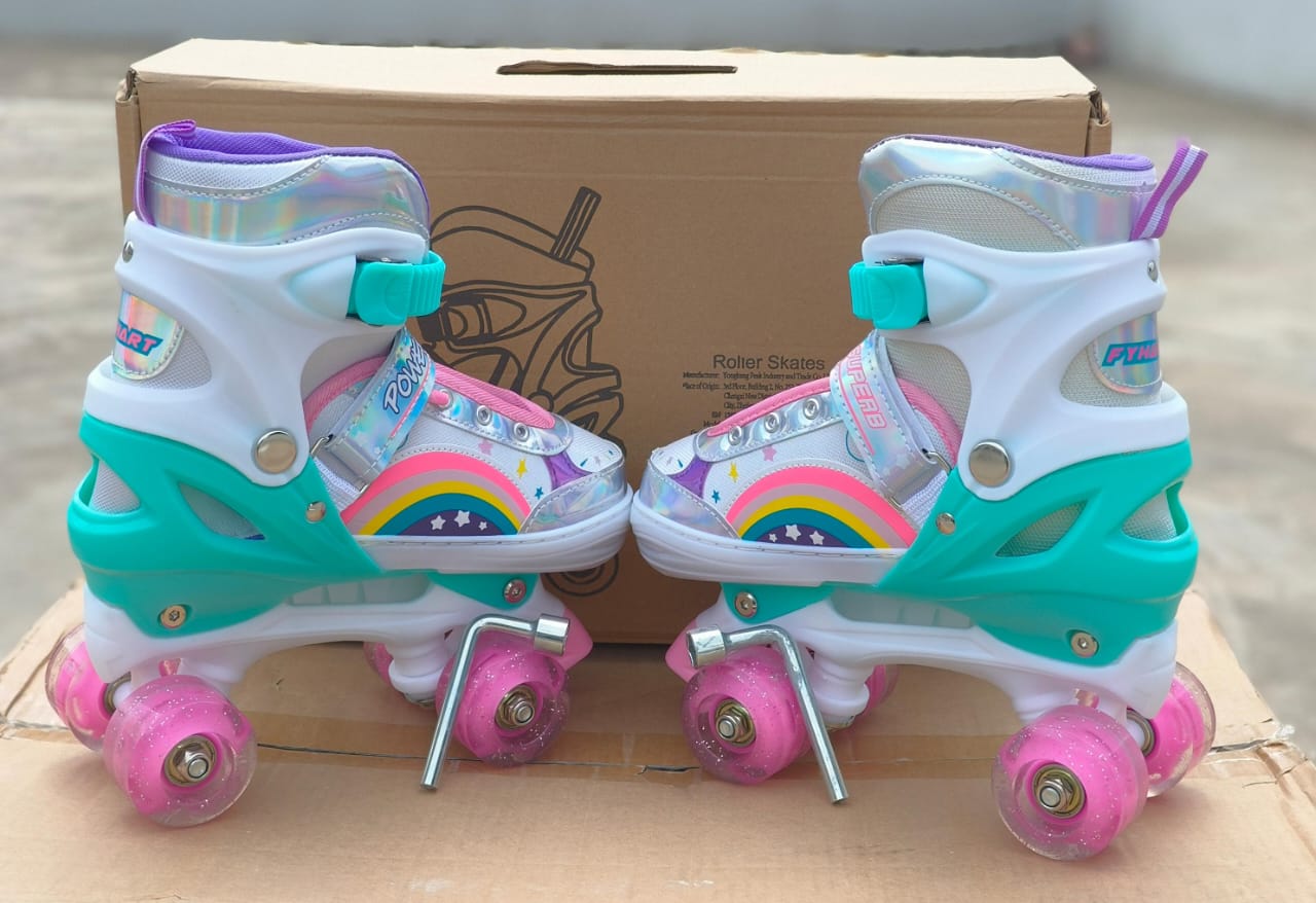 ✅️OFFER!! OFFER!! ✅️Full Set Kit Roller Speed Skating Shoes.Adjustable roller skates shoes Protective lining in the skate shoes. Comfortable