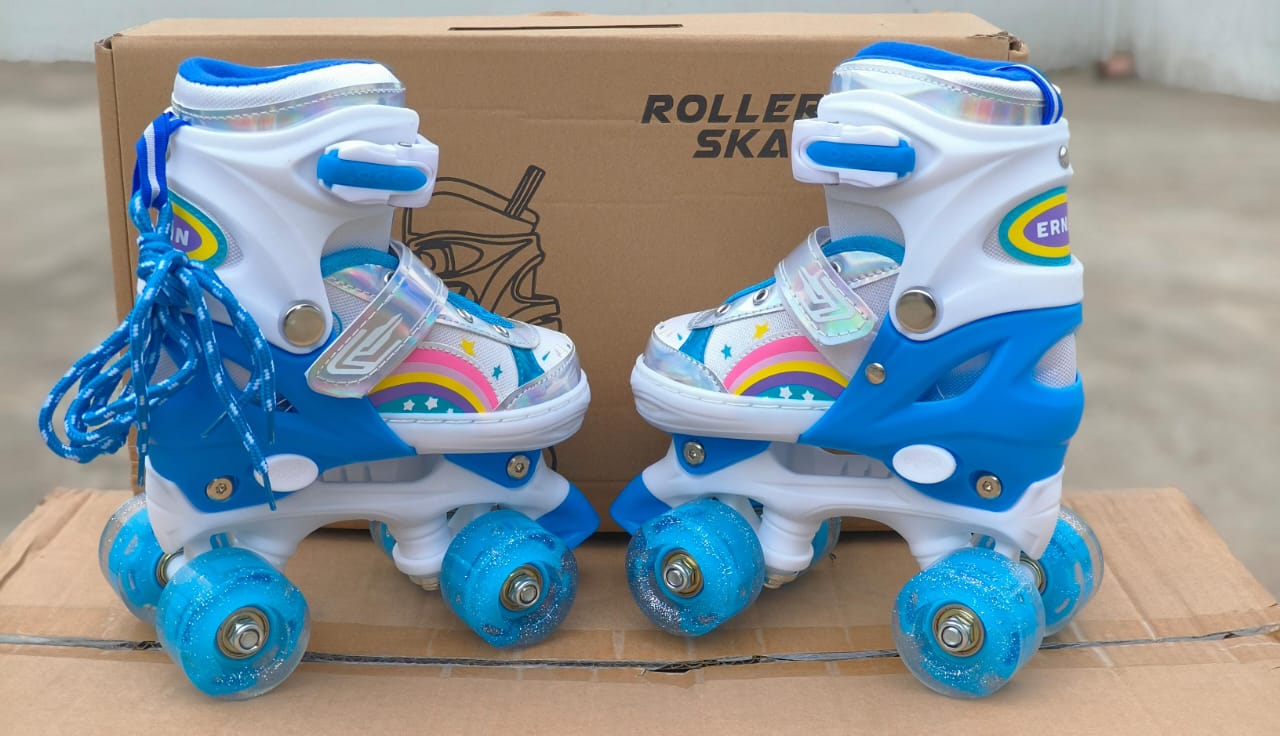✅️OFFER!! OFFER!! ✅️Full Set Kit Roller Speed Skating Shoes.Adjustable roller skates shoes Protective lining in the skate shoes. Comfortable