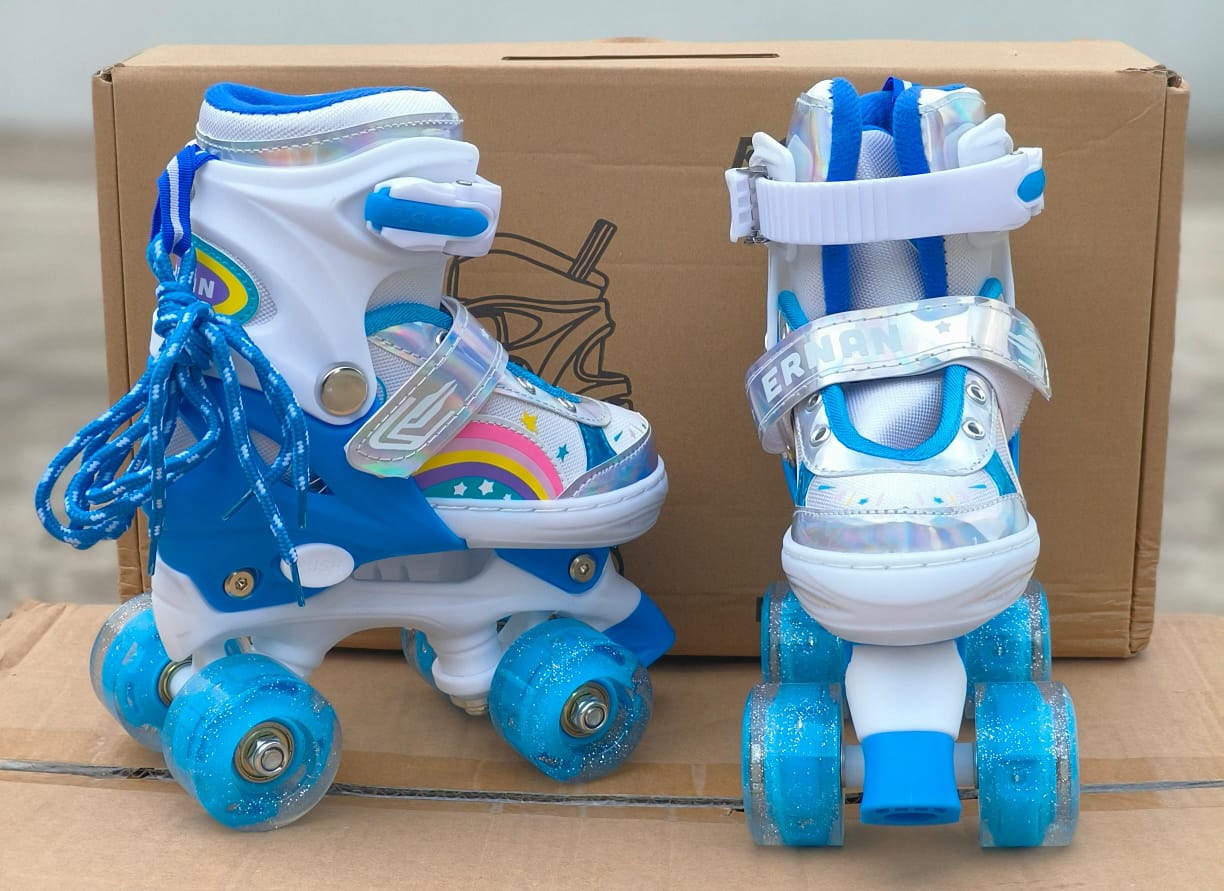 ✅️OFFER!! OFFER!! ✅️Full Set Kit Roller Speed Skating Shoes.Adjustable roller skates shoes Protective lining in the skate shoes. Comfortable