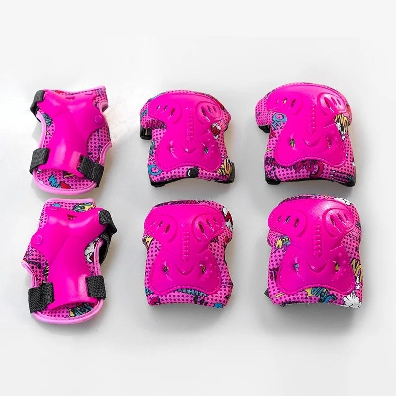 Knee Pads, Wrist Pads and Elbow Pads Protective Gear Set - 6 in 1 Adjustable Wrist Guards for Skating, Biking, Scooter, and Outdoor Sports