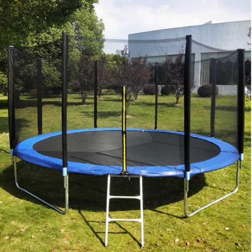 12Ft Outdoor Trampoline For Adults And Kids - With Safety Encloser