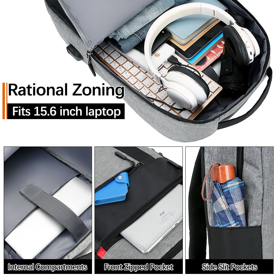 Newly Arrived 15.6inch Backpack Men Bag Laptop Bag Red Dot Rucksack School bag