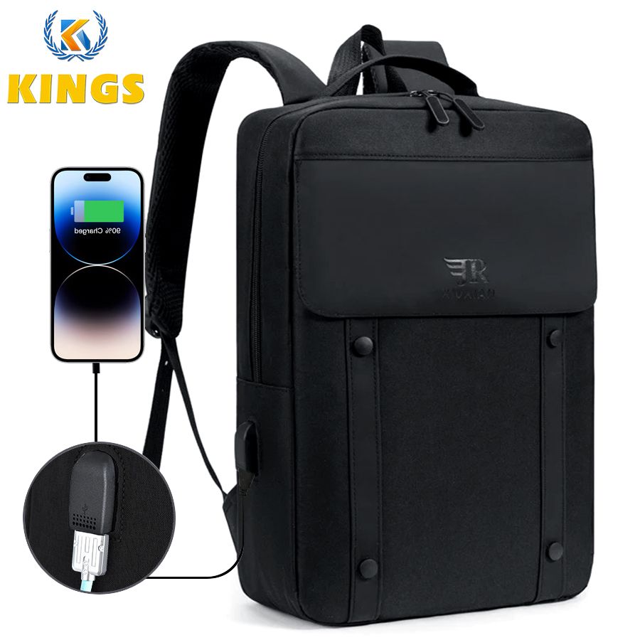 15.6inch Laptop Backpack Men Bag Laptop Bag Business Casual Rucksack School bag Black