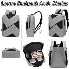 Men Laptop Backpack Bag Set Rucksack Travel Bag With USB Jack Large Capacity School Bag