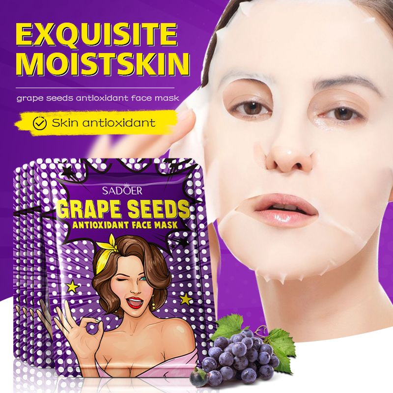 9 PCS Facial Mask Moisturizing Repair Brightening Tender Anti Oxidant Face Care Skin Care
