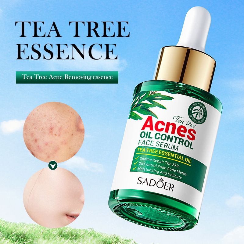 Tea Tree Acnes Oil Control Anti-Acne Gel Cleanser Face Cream Face  Serum  Facial Masks