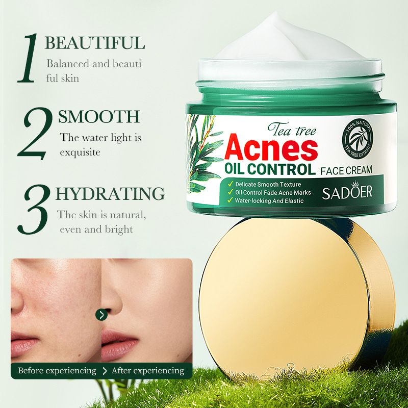 Tea Tree Acnes Oil Control Anti-Acne Gel Cleanser Face Cream Face  Serum  Facial Masks