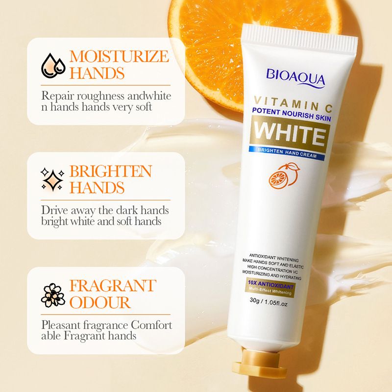 8-Piece Vitamin C Brighten Skin Care Set Potent Nourish Skin White Brighten Face Toner Face Lotion Face Serum Face Masks Hand Cream