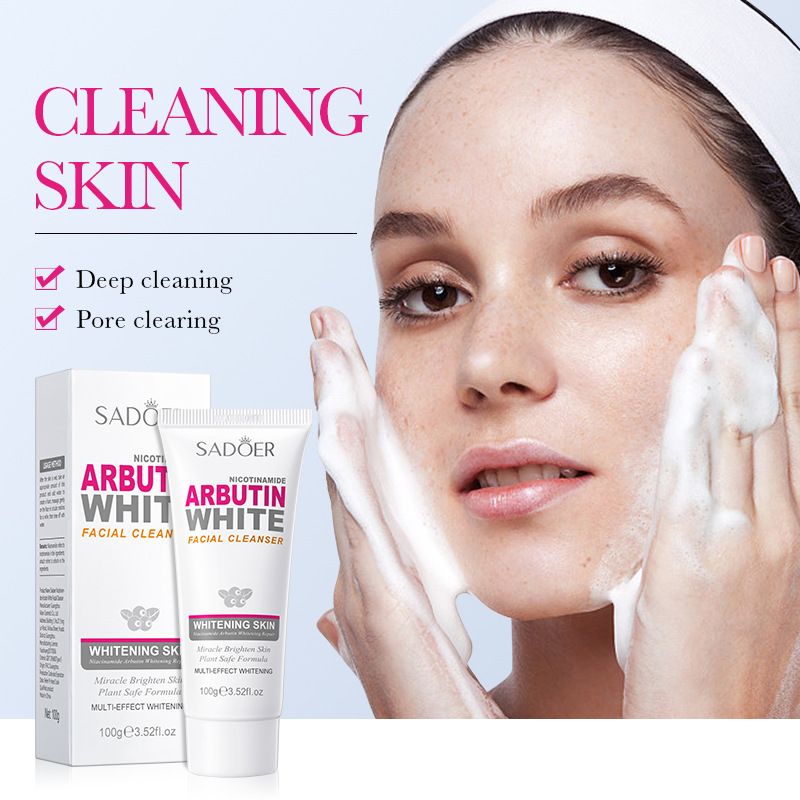 35-Piece Nicotinamide Arbutin White Skin Care Set Facial Cleanser Toner Cream Serum Sleeping Mask Facial Mask Hand Cream Multi-effect Whitening Miracle Brighten Skin