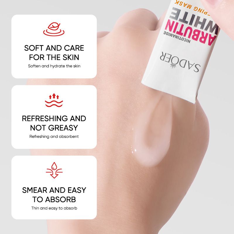 35-Piece Nicotinamide Arbutin White Skin Care Set Facial Cleanser Toner Cream Serum Sleeping Mask Facial Mask Hand Cream Multi-effect Whitening Miracle Brighten Skin